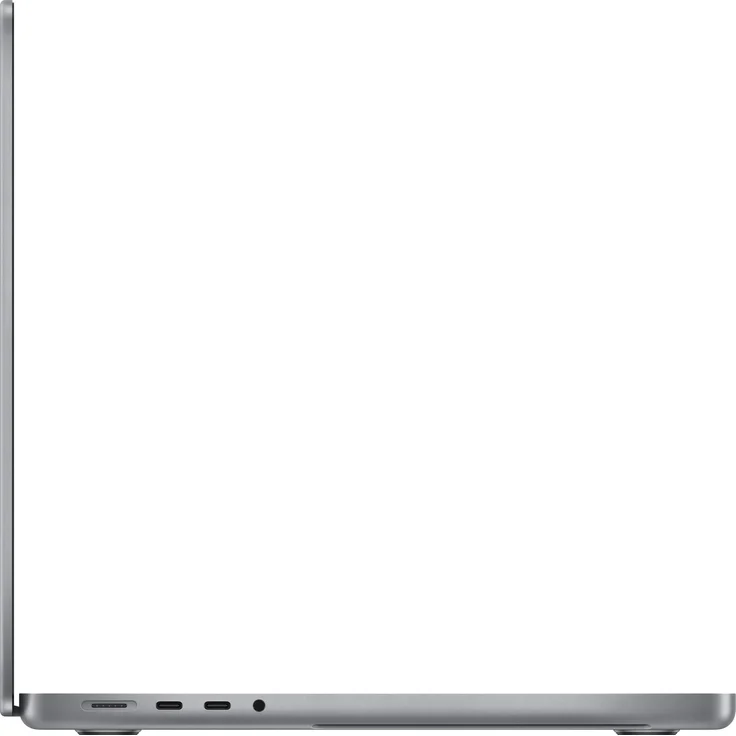 Apple MacBook Pro 14 (2021) - 14 Zoll (3.024 x 1.964) Retina, Apple M1 Pro, 16GB RAM, 1000GB SSD, Apple 16 Core, macOS (Space Grau) (MKGQ3D/A) – Bild 3