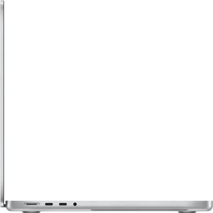 Apple MacBook Pro 14 (2021) - 14 Zoll (3.024 x 1.964) Retina, Apple M1 Pro, 16GB RAM, 512GB SSD, Apple 14 Core, macOS (Silber) (MKGR3D/A) – Bild 3