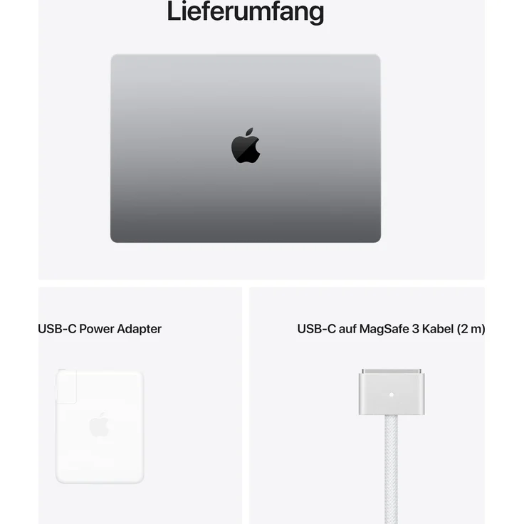 Apple MacBook Pro 16 (2021) - 16 Zoll (3.456 x 2.234) Retina, Apple M1 Pro, 16GB RAM, 512GB SSD, Apple 16 Core, macOS (Space Grau) (MK183D/A) – Bild 11