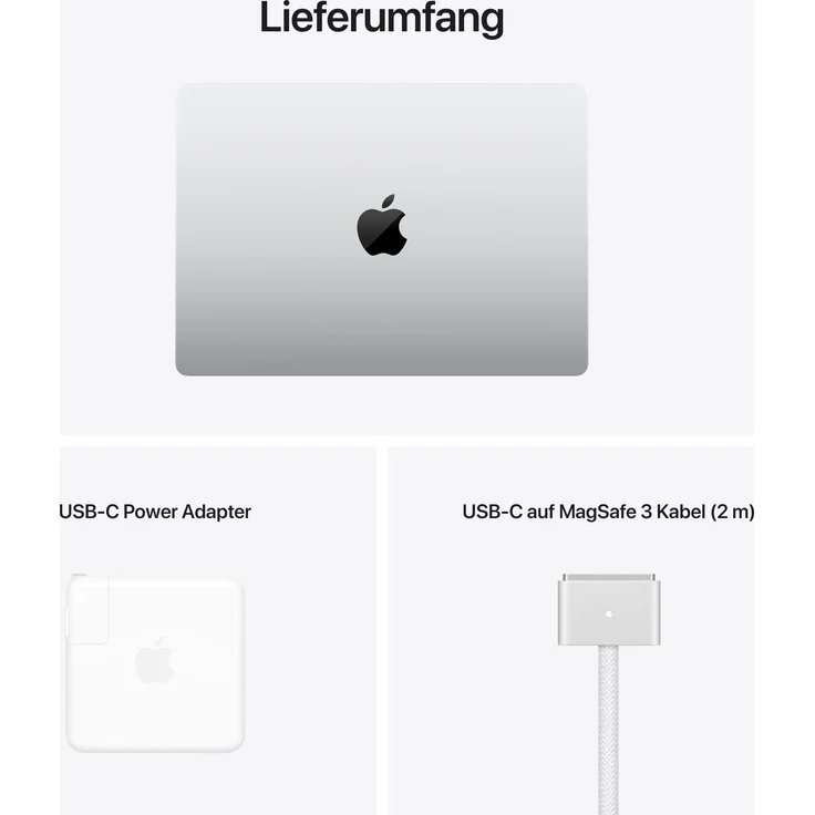Apple MacBook Pro 14 (2021) - 14 Zoll (3.024 x 1.964) Retina, Apple M1 Pro, 16GB RAM, 512GB SSD, Apple 14 Core, macOS (Silber) (MKGR3D/A) – Bild 11