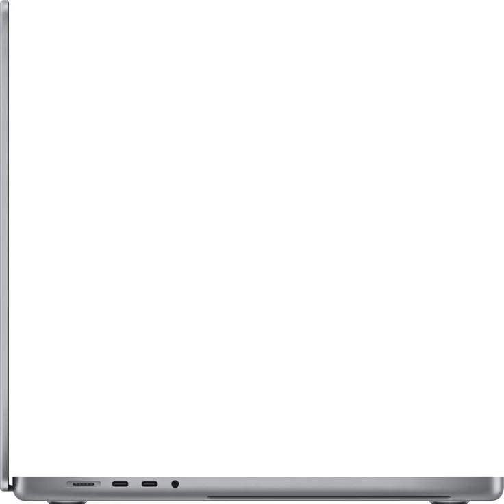 Apple MacBook Pro 16 (2021) - 16 Zoll (3.456 x 2.234) Retina, Apple M1 Pro, 16GB RAM, 512GB SSD, Apple 16 Core, macOS (Space Grau) (MK183D/A) – Bild 3