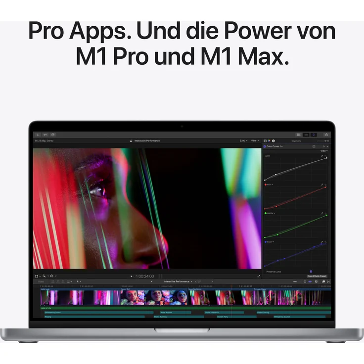 Apple MacBook Pro 14 (2021) - 14 Zoll (3.024 x 1.964) Retina, Apple M1 Pro, 16GB RAM, 512GB SSD, Apple 14 Core, macOS (Space Grau) (MKGP3D/A) – Bild 6