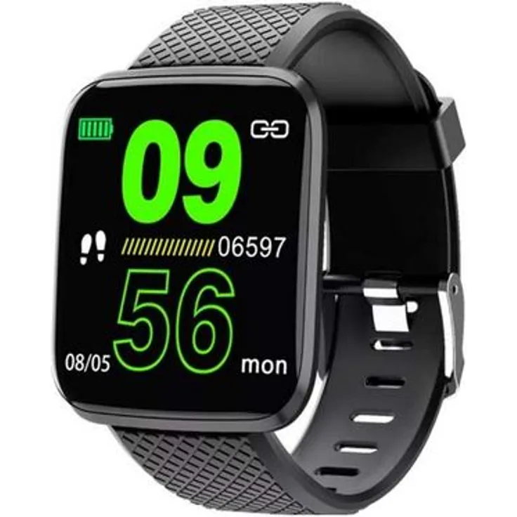 Denver SW-151 Smartwatch Unisex, Einheitsgröße, Silikonarmband, Schwarz