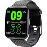 Denver SW-151 Smartwatch Unisex, Einheitsgröße, Silikonarmband, Schwarz