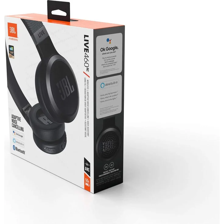 JBL Live 460NC On-Ear-Kopfhörer mit Aktiver Geräuschunterdrückung und Mikrofon schwarz – Bild 10