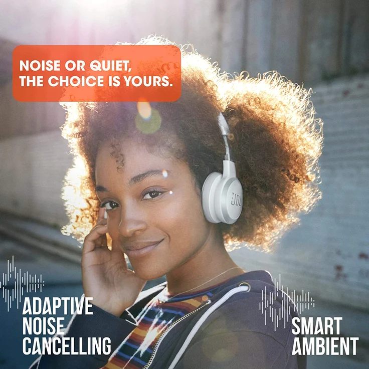 JBL Live 460NC On-Ear-Kopfhörer mit Aktiver Geräuschunterdrückung und Mikrofon schwarz – Bild 9