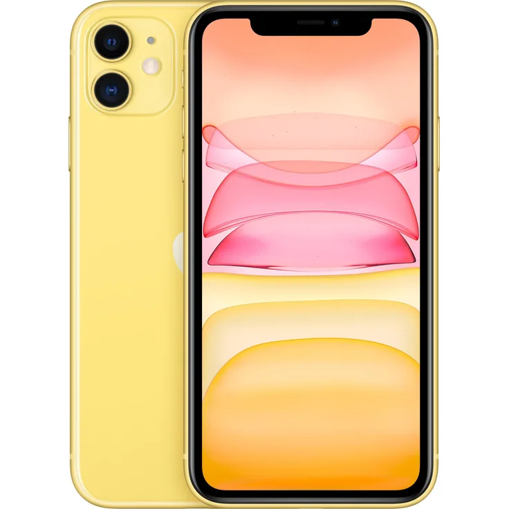 Apple iPhone 11 Smartphone 15,5cm (6,1 Zoll) Liquid Retina HD-Display, 128GB interner Speicher, 4GB RAM, Dual-SIM, iOS, Yellow