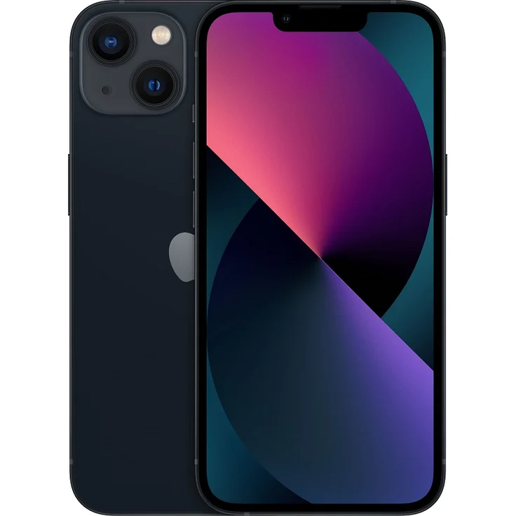 Apple iPhone 13 5G Smartphone 15,4cm (6,1 Zoll) Super Retina XDR Display, 128GB interner Speicher, iOS 15, Midnight – Bild 1