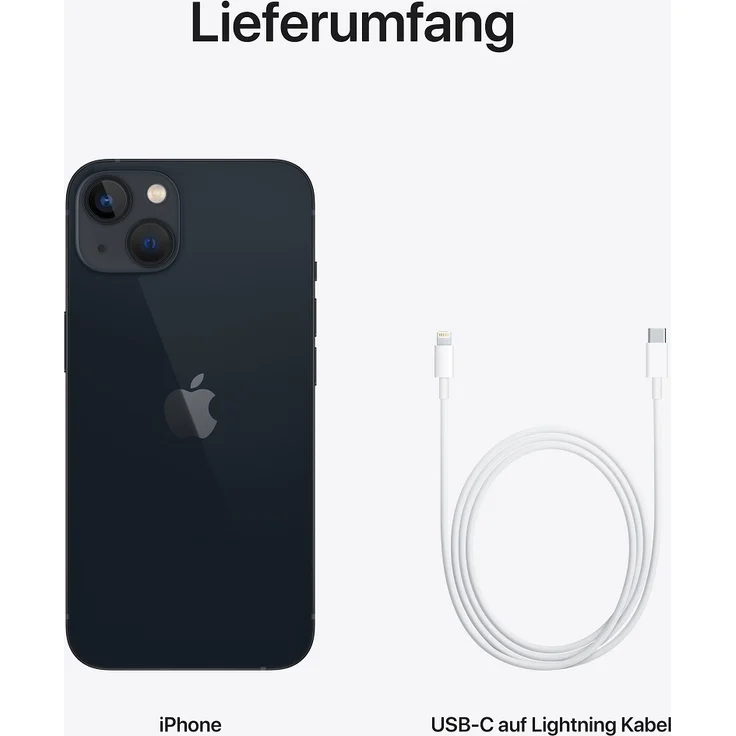 Apple iPhone 13 5G Smartphone 15,4cm (6,1 Zoll) Super Retina XDR Display, 128GB interner Speicher, iOS 15, Midnight – Bild 9