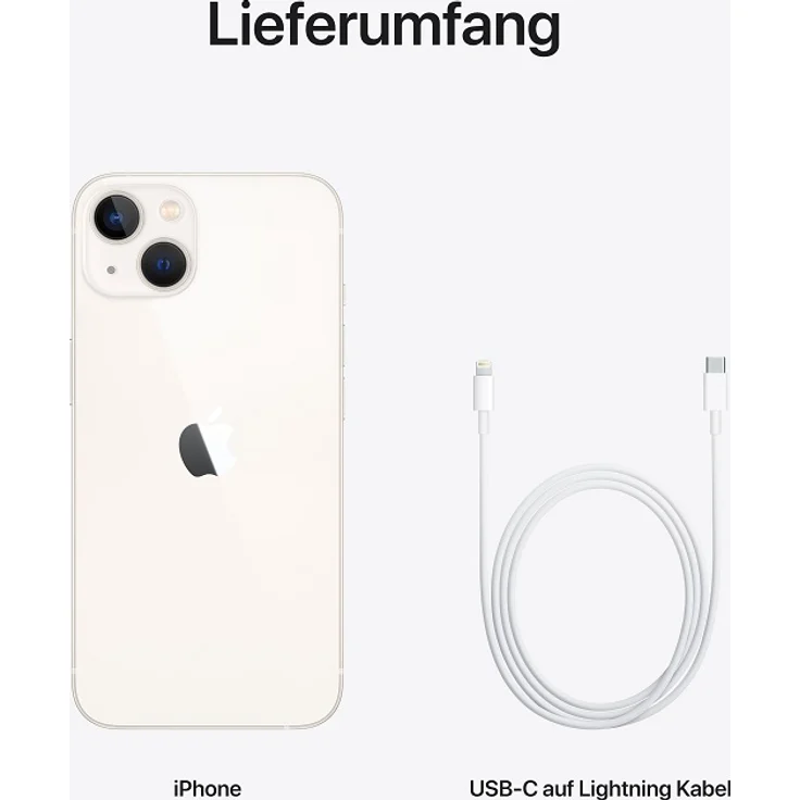 Apple iPhone 13 5G Smartphone 15,4cm (6,1 Zoll) Super Retina XDR Display, 128GB interner Speicher, iOS 15, Starlight – Bild 9