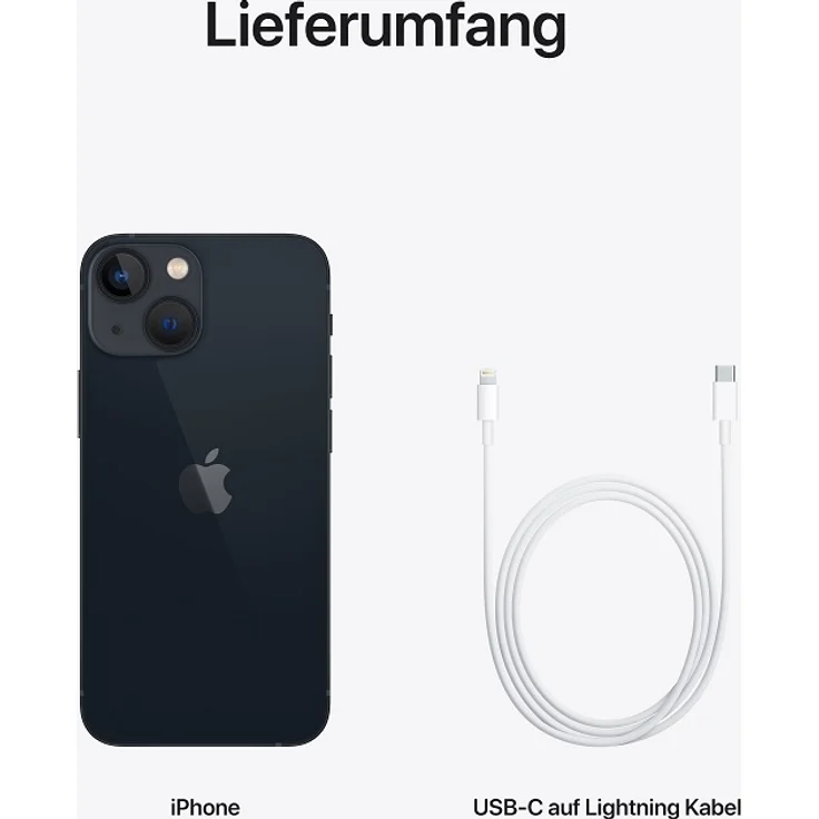 Apple iPhone 13 mini 5G Smartphone 13,7cm (5,4 Zoll) Super Retina XDR Display, 128GB interner Speicher, iOS 15, Midnight – Bild 9