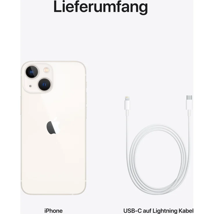 Apple iPhone 13 mini 5G Smartphone 13,7cm (5,4 Zoll) Super Retina XDR Display, 128GB interner Speicher, iOS 15, Starlight – Bild 9