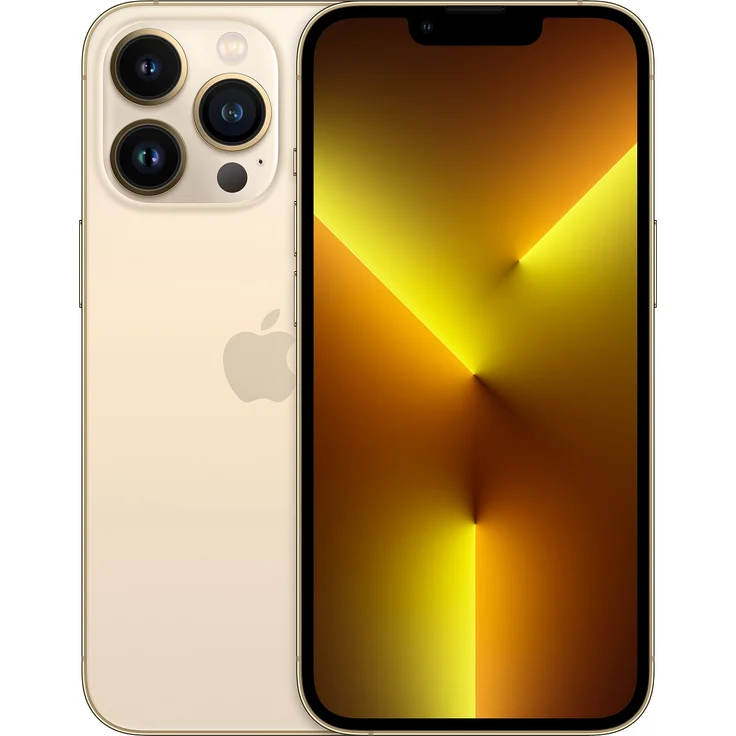Apple iPhone 13 Pro 5G Smartphone 15,4cm (6,1 Zoll) Super Retina XDR Display mit ProMotion, 256GB interner Speicher, iOS 15, Gold – Bild 1