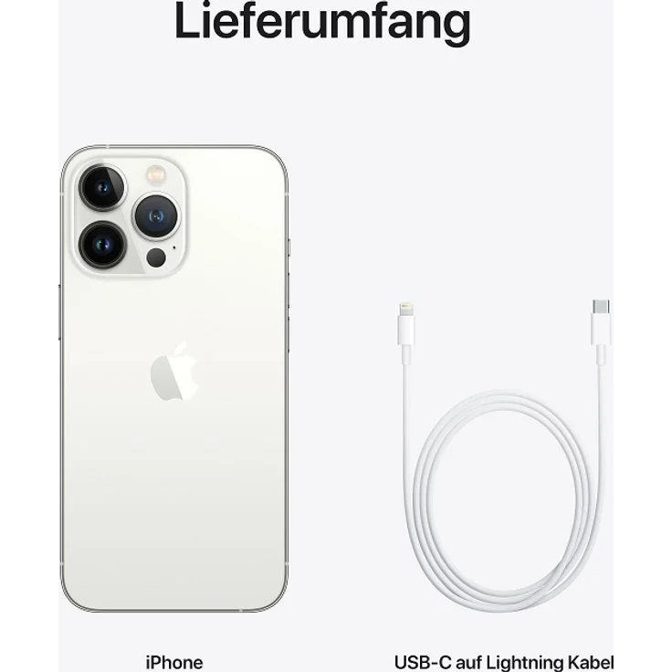 Apple iPhone 13 Pro 5G Smartphone 15,4cm (6,1 Zoll) Super Retina XDR Display mit ProMotion, 256GB interner Speicher, iOS 15, Silver – Bild 9