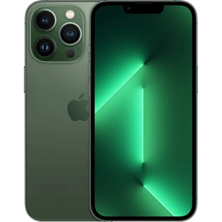 Apple iPhone 13 Pro 5G Smartphone 15,4cm (6,1 Zoll) Super Retina XDR Display mit ProMotion, 128GB interner Speicher, iOS 15, Alpine Green (MNE23ZD/A) – Bild 1