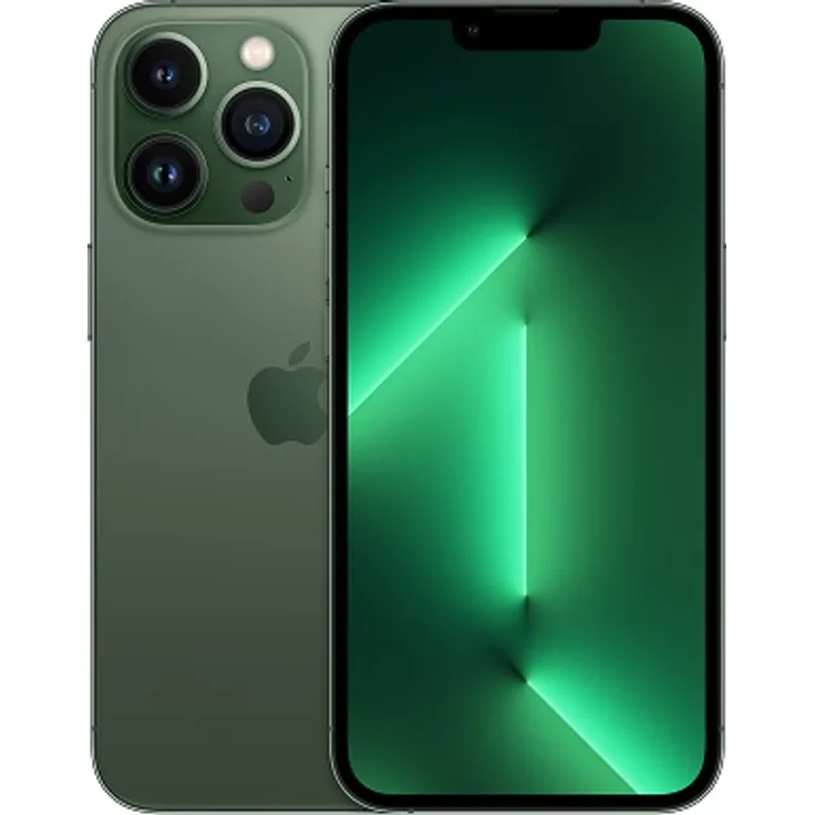 Apple iPhone 13 Pro 5G Smartphone 15,4cm (6,1 Zoll) Super Retina XDR Display mit ProMotion, 128GB interner Speicher, iOS 15, Alpine Green (MNE23ZD/A)