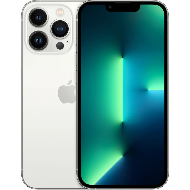 Apple iPhone 13 Pro 5G Smartphone 15,4cm (6,1 Zoll) Super Retina XDR Display mit ProMotion, 256GB interner Speicher, iOS 15, Silver – Bild 1