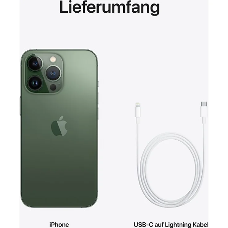Apple iPhone 13 Pro 5G Smartphone 15,4cm (6,1 Zoll) Super Retina XDR Display mit ProMotion, 128GB interner Speicher, iOS 15, Alpine Green (MNE23ZD/A) – Bild 9