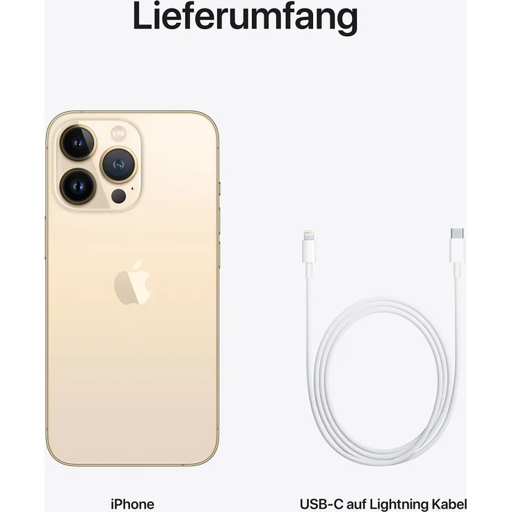Apple iPhone 13 Pro 5G Smartphone 15,4cm (6,1 Zoll) Super Retina XDR Display mit ProMotion, 256GB interner Speicher, iOS 15, Gold – Bild 9