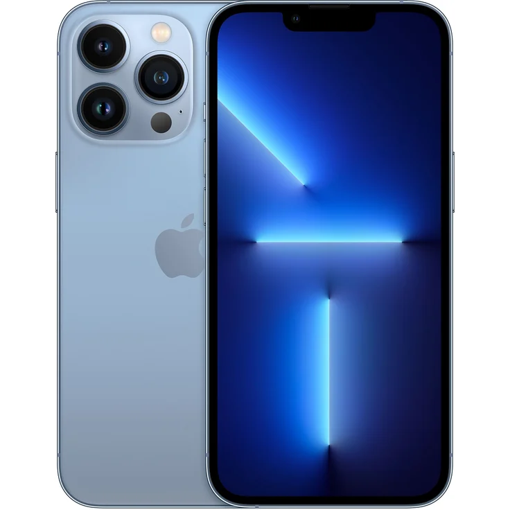 Apple iPhone 13 Pro 5G Smartphone 15,4cm (6,1 Zoll) Super Retina XDR Display mit ProMotion, 256GB interner Speicher, iOS 15, Sierra Blue – Bild 1