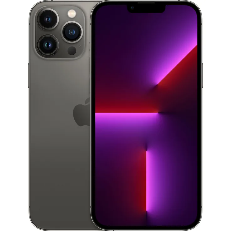 Apple iPhone 13 Pro Max 5G Smartphone 17cm (6,7 Zoll) Super Retina XDR Display mit ProMotion, 128GB interner Speicher, iOS 15, Graphite