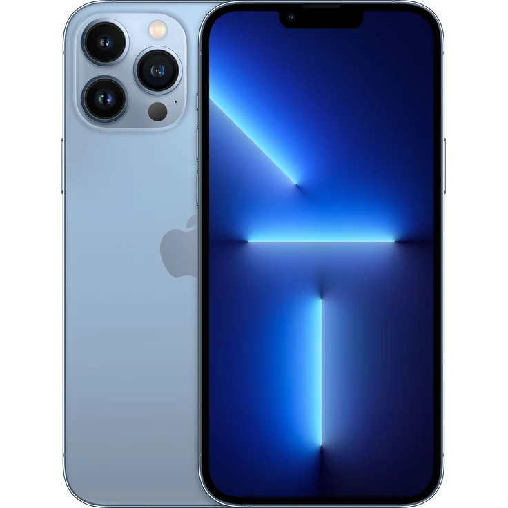 Apple iPhone 13 Pro Max 5G Smartphone 17cm (6,7 Zoll) Super Retina XDR Display mit ProMotion, 256GB interner Speicher, iOS 15, Sierra Blue – Bild 1