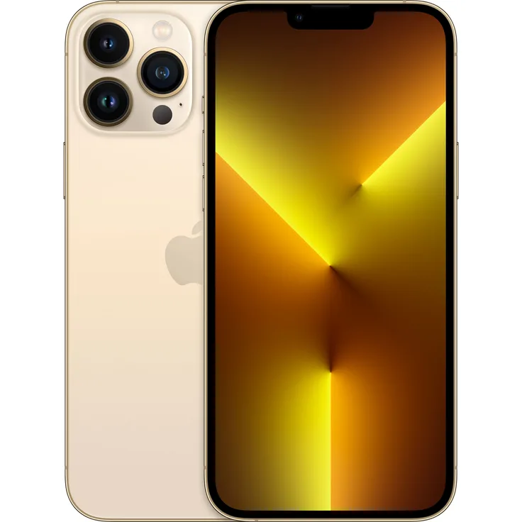 Apple iPhone 13 Pro Max 5G Smartphone 17cm (6,7 Zoll) Super Retina XDR Display mit ProMotion, 1TB interner Speicher, iOS 15, Gold