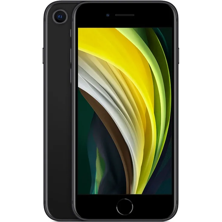 Apple iPhone SE 2020 (2. Generation) Smartphone 11,94cm (4,7 Zoll) IPS-Display, 128GB interner Speicher, Dual-SIM, iOS, Schwarz