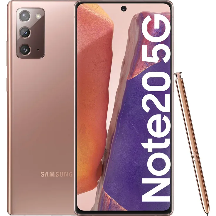 Samsung Galaxy Note 20 5G Smartphone 17,02cm (6,7 Zoll) AMOLED-Display, 256GB interner Speicher, 8GB RAM, Dual-SIM, Android, Mystic Bronze