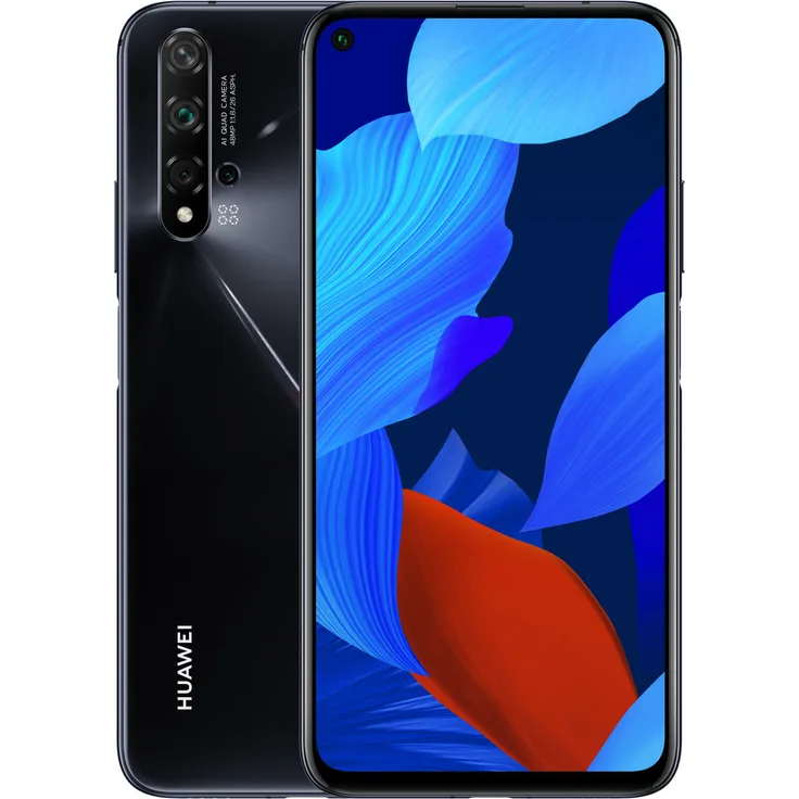 Huawei Nova 5T Smartphone 15,9cm (6,26 Zoll) LTPS-Display, 128GB interner Speicher, 6GB RAM, Dual-SIM, Android, Black