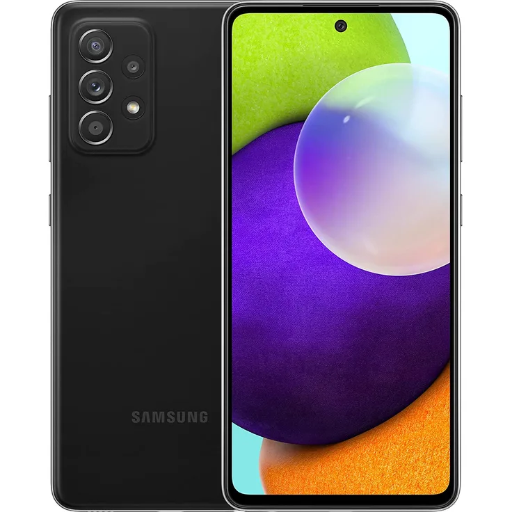 Samsung Galaxy A52 Enterprise Edition Smartphone 16,5cm (6,5 Zoll) SAMOLED-Display, 128GB interner Speicher, 6GB RAM, Dual-SIM, Android 11, Awesome Black