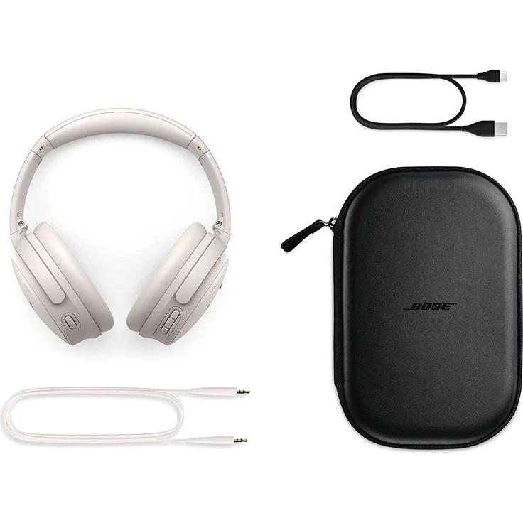 Bose QuietComfort 45 headphones, Over-Ear-Kopfhörer mit Aware-Modus, Noise Cancelling, weiß (2021) – Bild 5