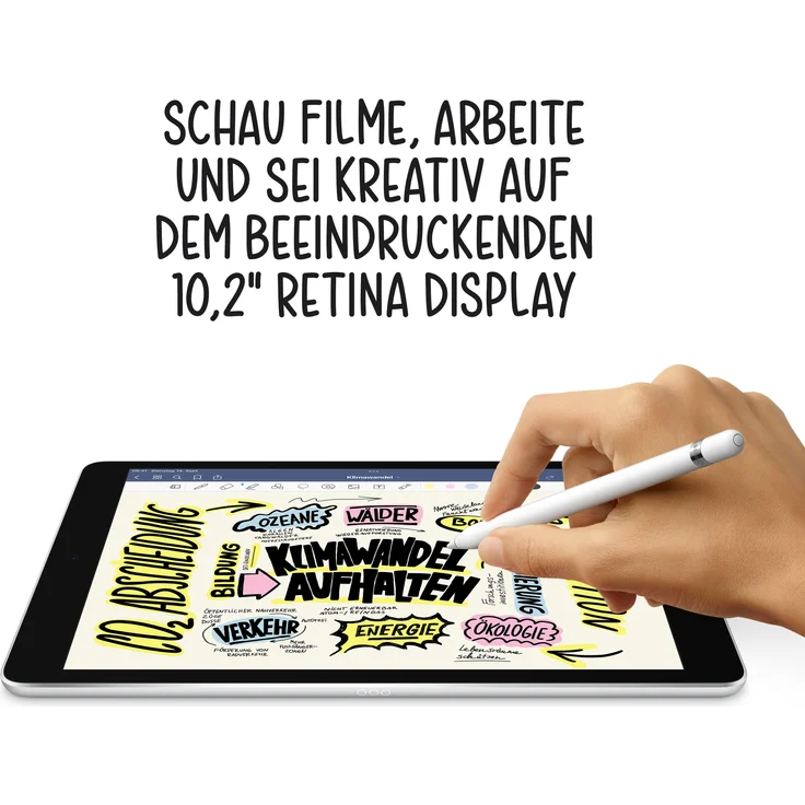 Apple iPad (2021) Quad-HD Auflösung 10,2 Zoll, LTE-Tablet, Apple A13 Bionic Chip, 64 GB Speicher, iPadOS, Space Grau (MK473FD/A) – Bild 5