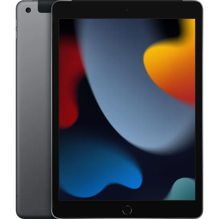 Apple iPad (2021) Quad-HD Auflösung 10,2 Zoll, LTE-Tablet, Apple A13 Bionic Chip, 64 GB Speicher, iPadOS, Space Grau (MK473FD/A)
