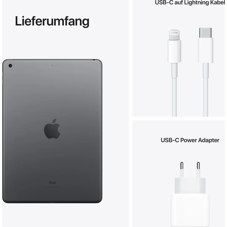 Apple iPad (2021) Quad-HD Auflösung 10,2 Zoll, WiFi-Tablet, Apple A13 Bionic Chip, 256 GB Speicher, iPadOS, Space Grau (MK2N3FD/A) – Bild 8