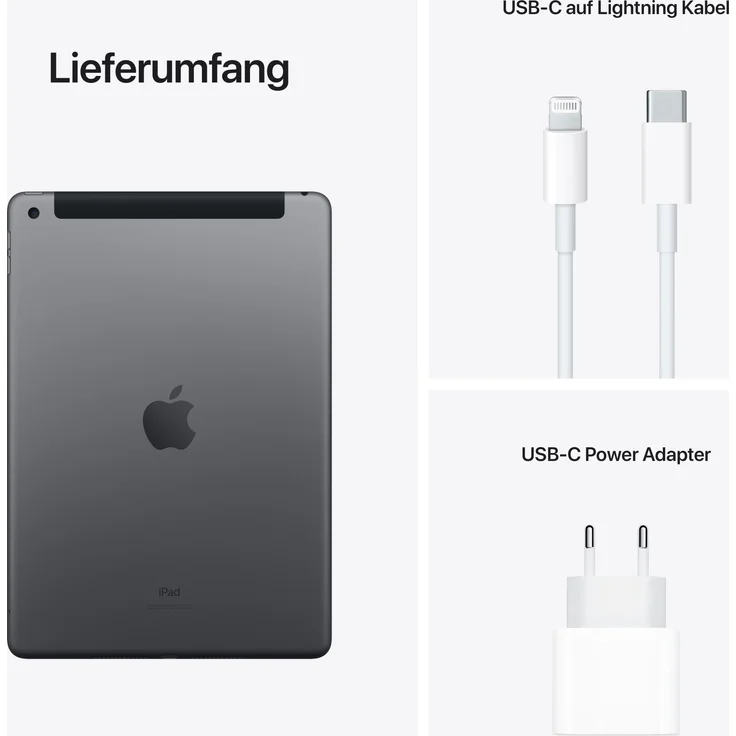 Apple iPad (2021) Quad-HD Auflösung 10,2 Zoll, LTE-Tablet, Apple A13 Bionic Chip, 64 GB Speicher, iPadOS, Space Grau (MK473FD/A) – Bild 8