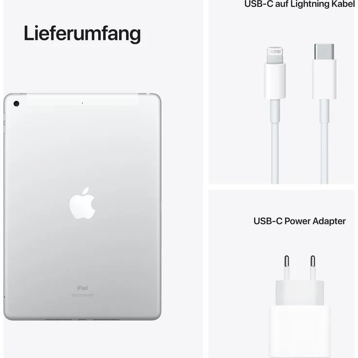 Apple iPad (2021) Quad-HD Auflösung 10,2 Zoll, LTE-Tablet, Apple A13 Bionic Chip, 64 GB Speicher, iPadOS, Silber (MK493FD/A) – Bild 8