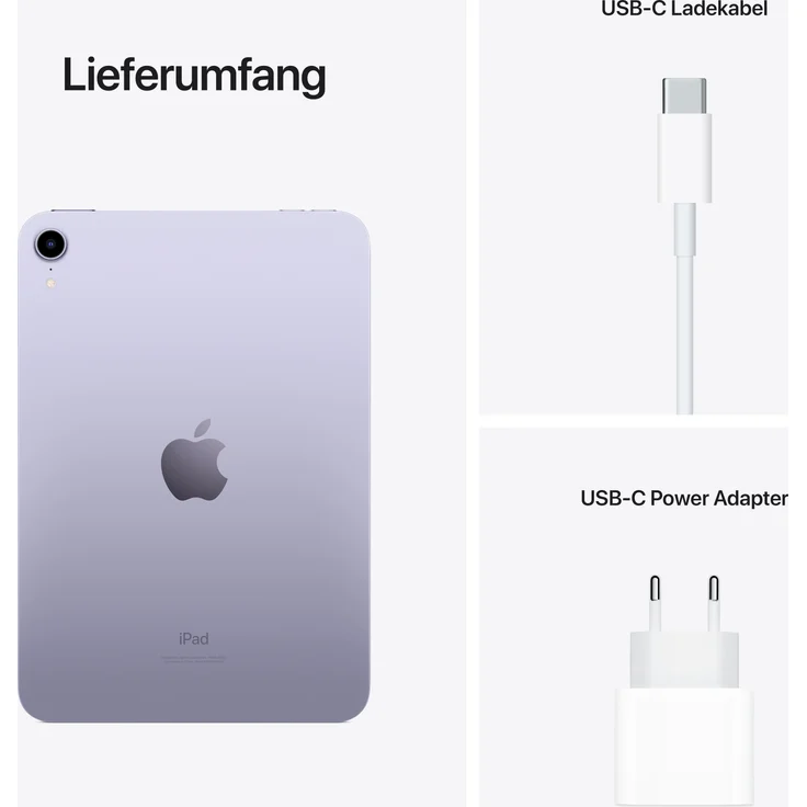 Apple iPad mini (2021) WiFi Quad-HD-Auflösung 8,3 Zoll, WiFi-Tablet, Hexa-Core A15 Bionic Chip, 64 GB Speicher, iPadOS, Violett (MK7R3FD/A) – Bild 8