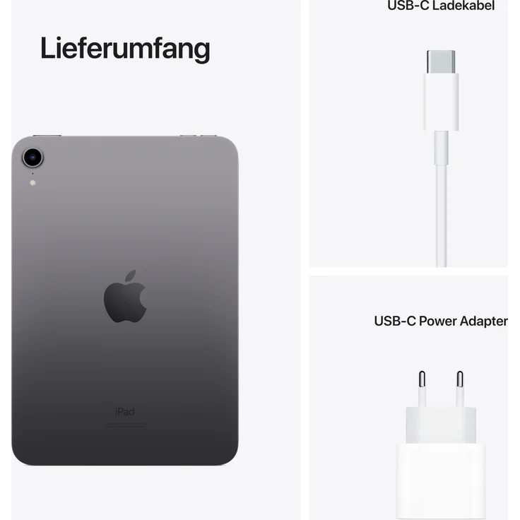 Apple iPad mini (2021) WiFi Quad-HD-Auflösung 8,3 Zoll, WiFi-Tablet, Hexa-Core A15 Bionic Chip, 256 GB Speicher, iPadOS, Space Grau (MK7T3FD/A) – Bild 8