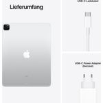 Apple iPad Pro (2021) Quad-HD-Auflösung 12,9 Zoll, 5G-Tablet, Apple M1 Chip, 512 GB Speicher, iPadOS, Silber (MHR93FD/A)