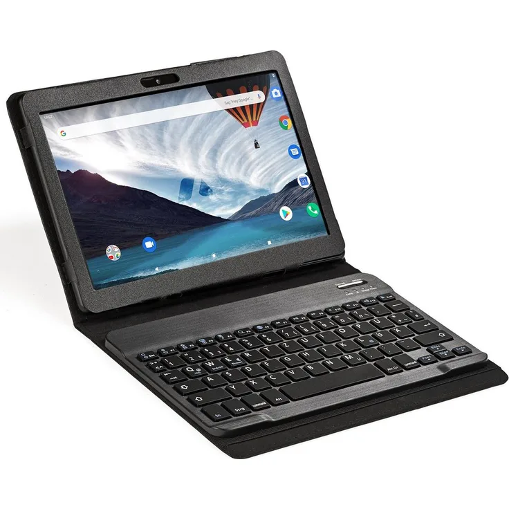 Acepad A145T Tablet Full-HD-Auflösung 10,1 Zoll, LTE-Tablet, Octa-Core, 4 GB RAM, 64 GB Speicher, Android 11, schwarz, mit Bluetooth-Tastaturtasche FIX