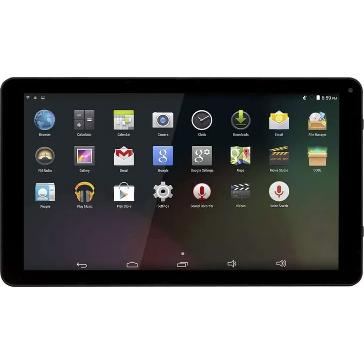 Denver Electronics Tablet 10, 1 Zoll, Quad-Core, 2 GB RAM, 64 GB Speicher, Android, schwarz (TAQ-10465)