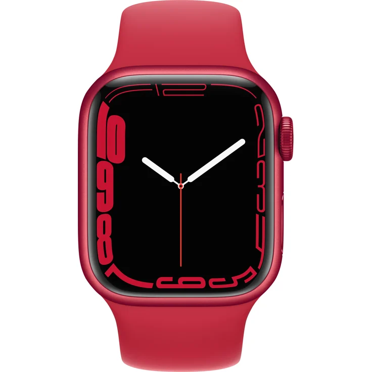 Apple Watch Series 7 Smartwatch GPS, 41mm, Aluminiumgehäuse (PRODUCT) RED, Sportarmband (PRODUCT) RED - Preisvergleich – Bild 2