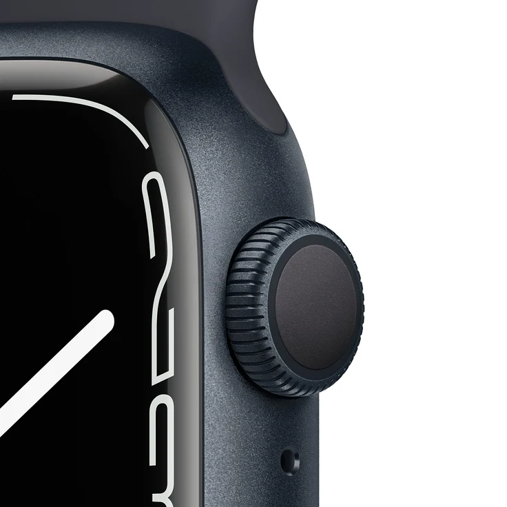 Apple Watch Series 7 Smartwatch GPS, 41mm, Aluminiumgehäuse Mitternacht, Sportarmband Mitternacht – Bild 3