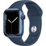 Apple Watch Series 7 Smartwatch GPS, 41mm, Aluminiumgehäuse Blau, Sportarmband Abyss Blue