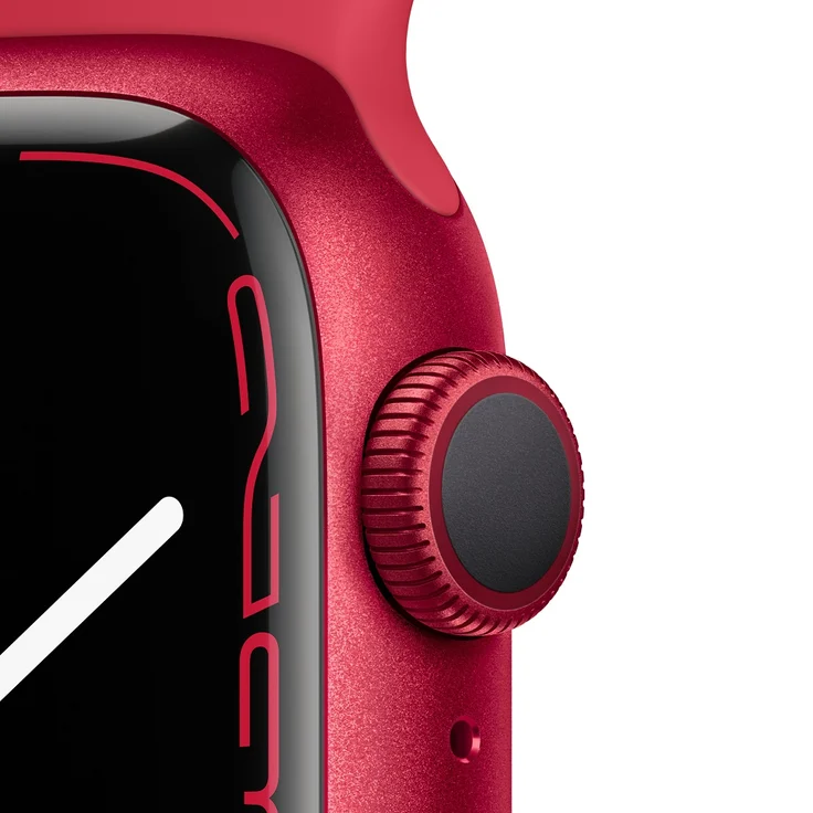 Apple Watch Series 7 Smartwatch GPS, 41mm, Aluminiumgehäuse (PRODUCT) RED, Sportarmband (PRODUCT) RED - Preisvergleich – Bild 3