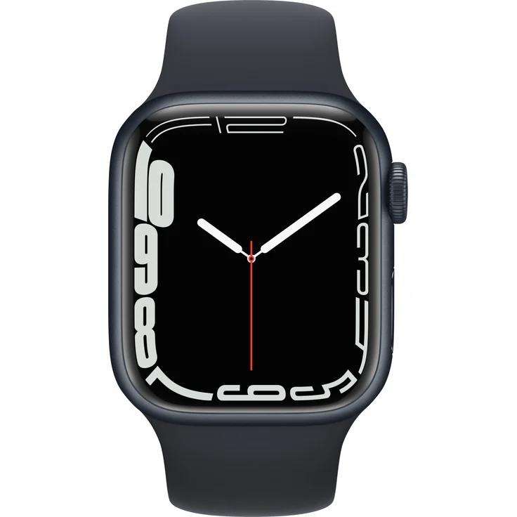 Apple Watch Series 7 Smartwatch GPS, 41mm, Aluminiumgehäuse Mitternacht, Sportarmband Mitternacht – Bild 2