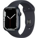 Apple Watch Series 7 Smartwatch GPS, 45mm, Aluminiumgehäuse Mitternacht, Sportarmband Mitternacht