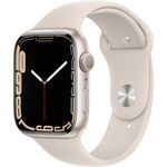 Apple Watch Series 7 Smartwatch GPS, 45mm, Aluminiumgehäuse Polarstern, Sportarmband Polarstern