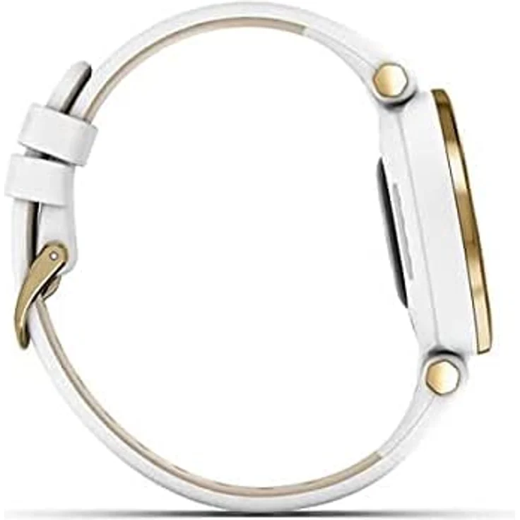 Garmin Lily Classic GPS, Damen, Kunststoffgehäuse, Lederarmband, Weiß/Gold (010-02384-B3) - Preisvergleich – Bild 4